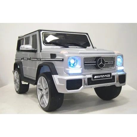 Электромобиль RiverToys Mercedes-Benz G65 AMG серый глянец - Фото 18
