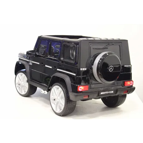 Электромобиль RiverToys Mercedes-Benz G65 AMG 4WD черный - Фото 10