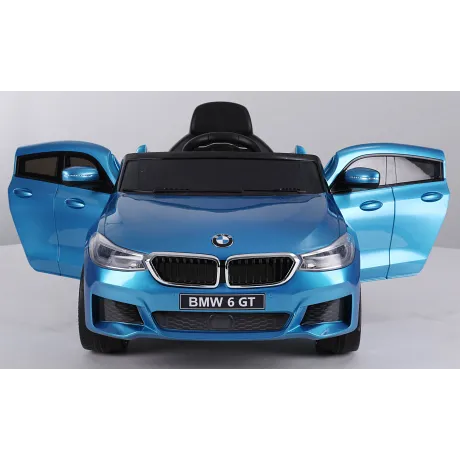 Электромобиль RiverToys BMW 6 GT JJ2164 (синий глянцевый) - Фото 5