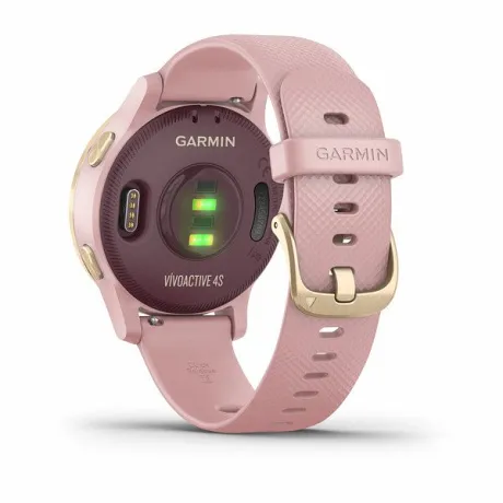 Смарт-часы с GPS Garmin VIVOACTIVE 4S розовые с золотистым безелем - Фото 6