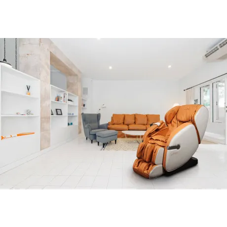 Массажное кресло с анти-стресс системой Casada Braintronics BetaSonic 2 янтарно-бежевый - Фото 4