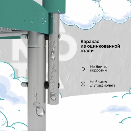 Батут с крышей Yamota SMART 244см (8ft) - Фото 5