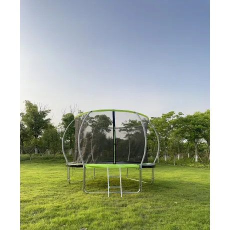 Батут FunFit 8 FT 252 см PRO inside зеленый - Фото 7
