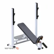 Скамья для штанги со стойками наклонная 30 градусов ARMS AR014