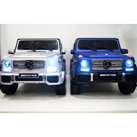 Электромобиль RiverToys Mercedes-Benz G65 AMG серый глянец - Фото 38