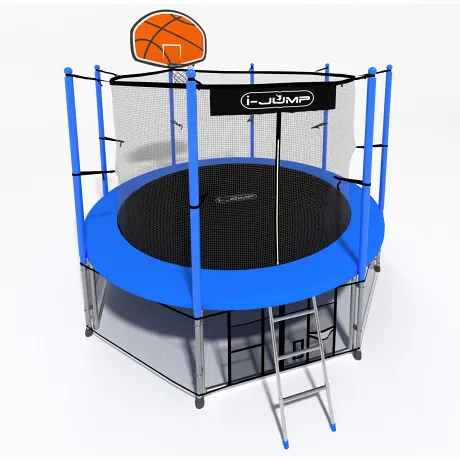 Батут i-Jump Basket 10ft blue - Фото 7