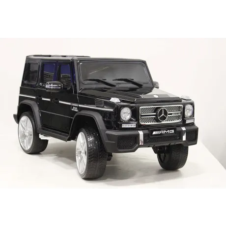 Электромобиль RiverToys Mercedes-Benz G65 AMG 4WD черный - Фото 6