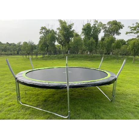 Батут FunFit 8 FT 252 см PRO inside зеленый - Фото 5