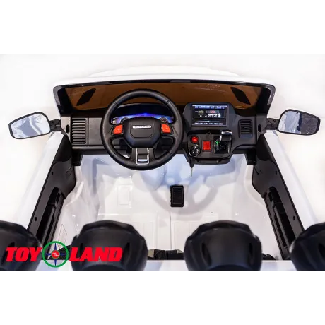 Электромобиль джип ToyLand Range Rover XMX 601 белый - Фото 7