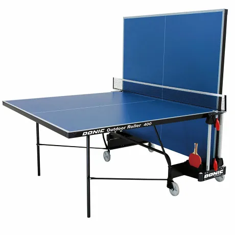 Теннисный стол Donic Outdoor Roller 400 синий с сеткой - Фото 2