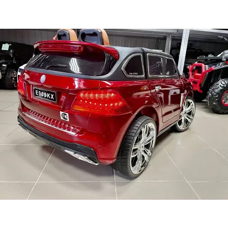 Электромобиль RiverToys Mercedes E009KX вишневый глянец - Фото 2