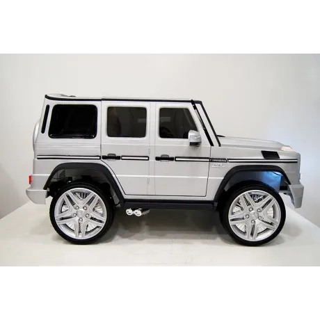 Электромобиль RiverToys Mercedes-Benz G65 AMG серый глянец - Фото 26