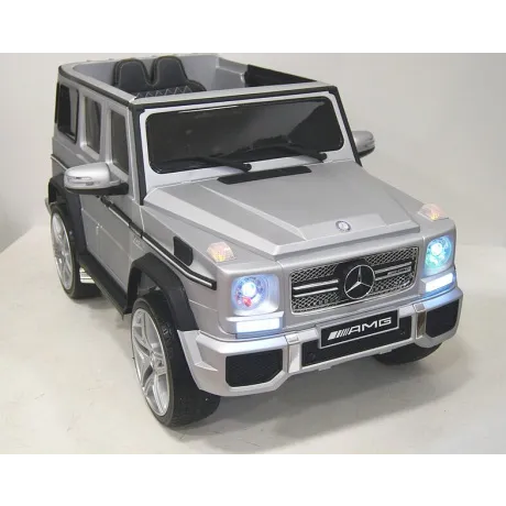 Электромобиль RiverToys Mercedes-Benz G65 AMG серый глянец - Фото 16