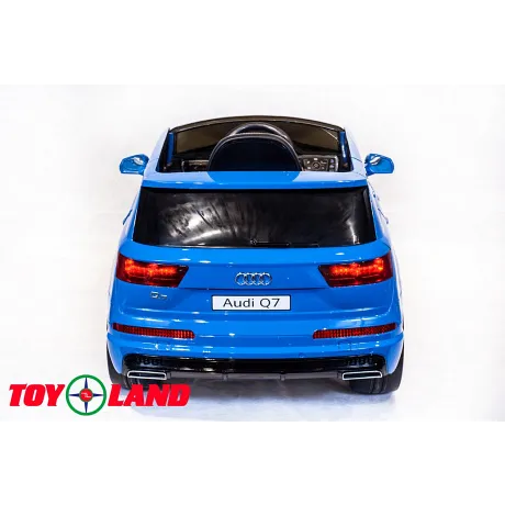 Электромобиль ToyLand Audi Q7 высокая дверь синий - Фото 6