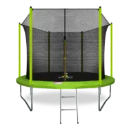 Батут ARLAND 10FT с внутренней страховочной сеткой и лестницей (Light green)