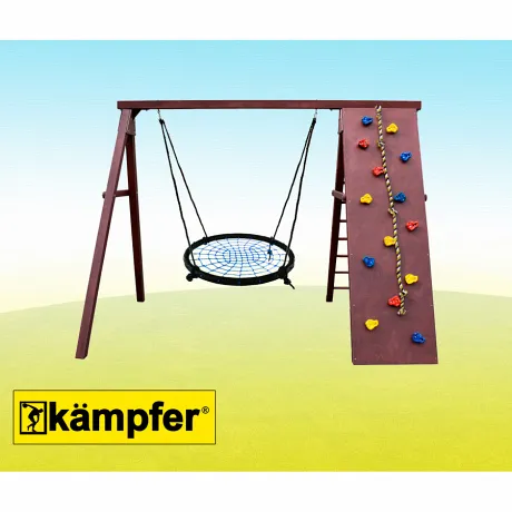 Спортивно-игровой комплекс Kampfer Rocky Гнездо большое синее - Фото 3