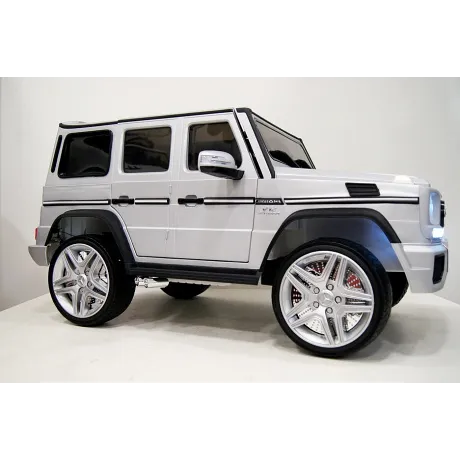 Электромобиль RiverToys Mercedes-Benz G65 AMG серый глянец - Фото 24