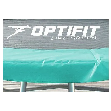 Батут Optifit Like Green 8ft с зелено-желтой крышей - Фото 2