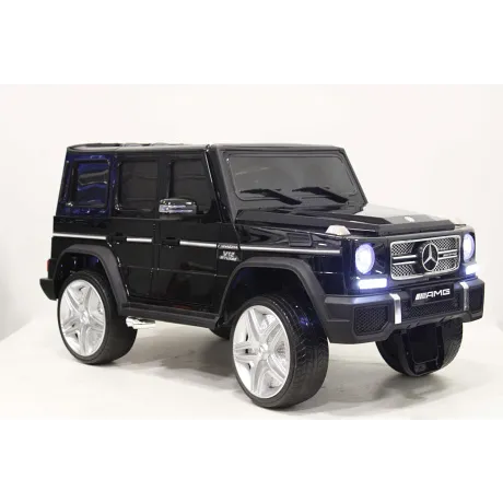 Электромобиль RiverToys Mercedes-Benz G65 AMG 4WD черный - Фото 2