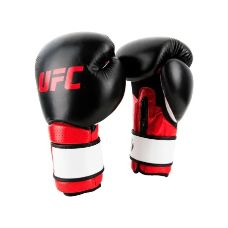 Перчатки UFC для работы на снарядах MMA 18 унций черно-красный