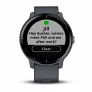 Умные часы с встроенным GPS Garmin VIVOACTIVE 3 MUSIC синий гранит - Фото 4