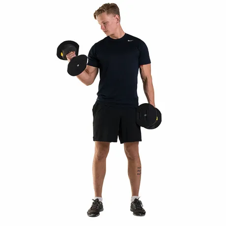 Гантели наборные MX Select MX-55, вес 4.5-24.9 кг, 2 шт без стойки - Фото 9