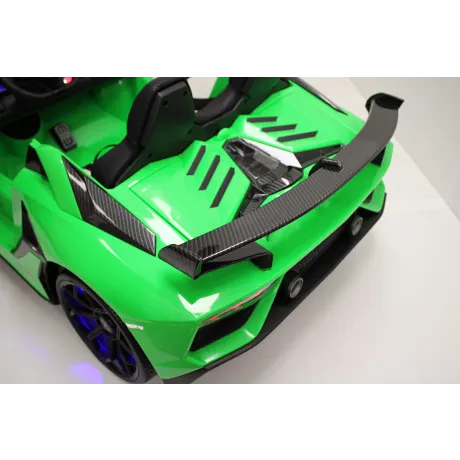 Детский электромобиль Lamborghini Aventador SVJ (A111MP) желтый - Фото 5