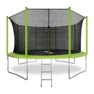 Батут с внутренней сеткой и лестницей ARLAND 14FT (Light Green)