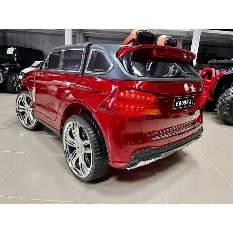 Электромобиль RiverToys Mercedes E009KX вишневый глянец - Фото 3