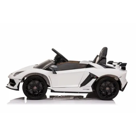 Детский электромобиль RiverToys Lamborghini Aventador SVJ (A333MP) белый - Фото 7