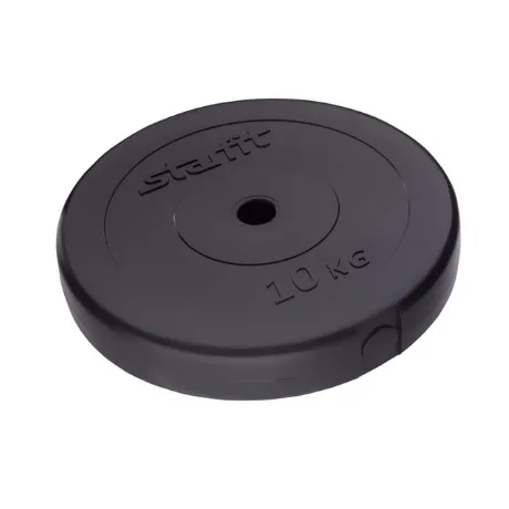 Диск пластиковый Starfit BB-203, d=26 мм, черный, 10 кг