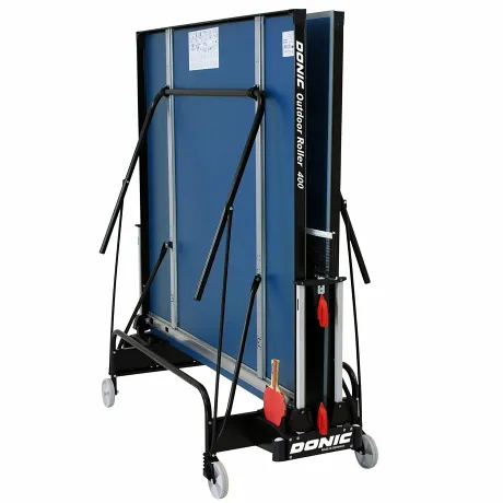 Теннисный стол Donic Outdoor Roller 400 синий с сеткой - Фото 3