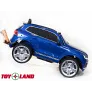 Детский электромобиль ToyLand Volkswagen Touareg синий (краска) - Фото 9