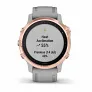 Часы Garmin FENIX 6S Sapphire розовое золото с серым ремешком - Фото 9