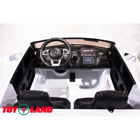 Детский электромобиль ToyLand Mercedes-Benz GLS63 AMG белый - Фото 8