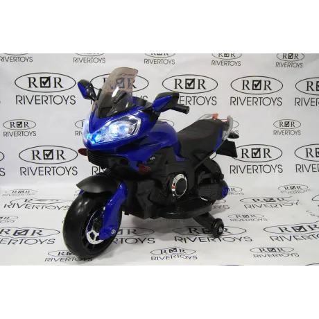 Электромотоцикл RiverToys E222KX синий