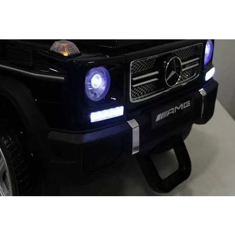 Электромобиль RiverToys Mercedes-Benz G65 AMG 4WD черный - Фото 3