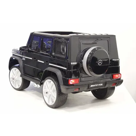 Электромобиль RiverToys Mercedes-Benz G65 AMG 4WD черный - Фото 9