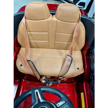 Электромобиль RiverToys Mercedes E009KX вишневый глянец - Фото 5