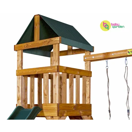 Детская игровая площадка Babygarden Play 1 зеленый - Фото 6