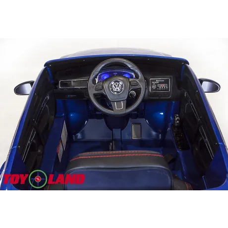 Детский электромобиль ToyLand Volkswagen Touareg синий (краска) - Фото 8