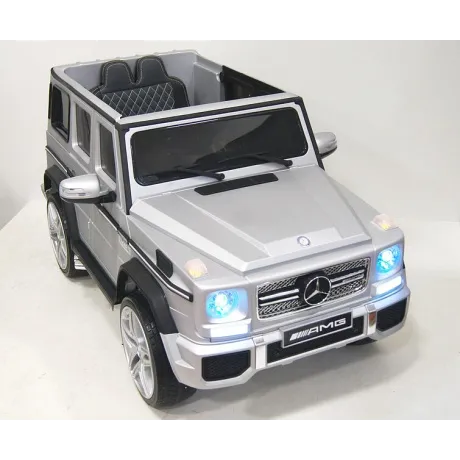Электромобиль RiverToys Mercedes-Benz G65 AMG серый глянец - Фото 15