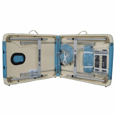 Массажная кушетка складная DFC NIRVANA Elegant DELUXE (Blue Beige) - Фото 8