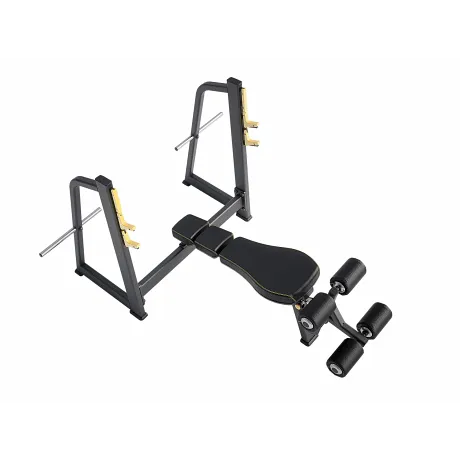 Скамья-стойка для жима под углом вниз DHZ Olympic Decline Bench E-1041В - Фото 10