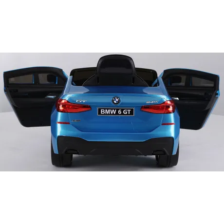 Электромобиль RiverToys BMW 6 GT JJ2164 (синий глянцевый) - Фото 3