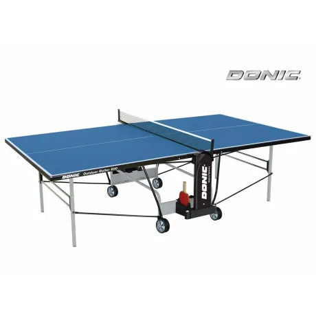 Всепогодный теннисный стол Donic Outdoor Roller 800 синий с сеткой