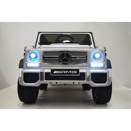 Электромобиль RiverToys Mercedes-Benz G65 AMG серый глянец - Фото 13