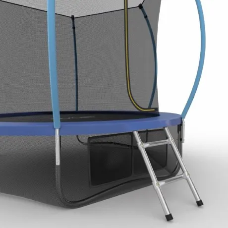Батут с внутренней сеткой и лестницей EVO JUMP Internal 10ft (Blue) + нижняя сеть - Фото 3