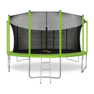 Батут с внутренней сеткой и лестницей ARLAND 16FT (Light Green) (уценка)