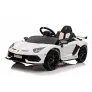 Детский электромобиль RiverToys Lamborghini Aventador SVJ (A333MP) белый - Фото 2